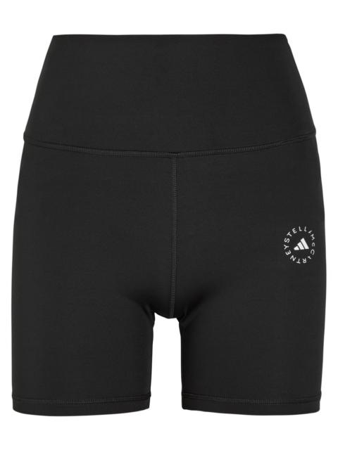 Adidas X Stella Mccartney Logo-print Stretch-jersey Running Shorts