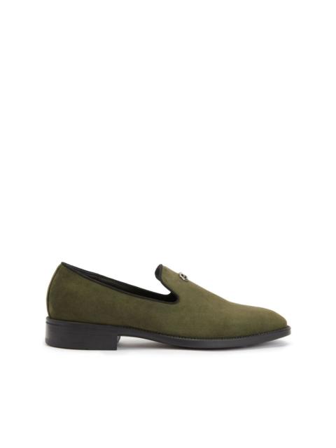 Imrham logo-plaque suede loafers