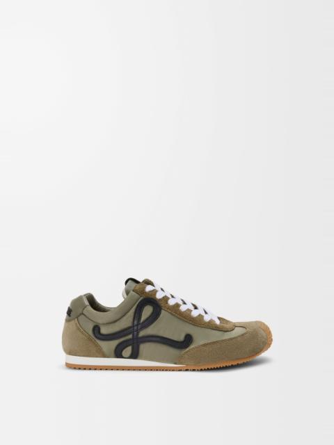 Ballet Runner 2.0 in nylon and calfskin