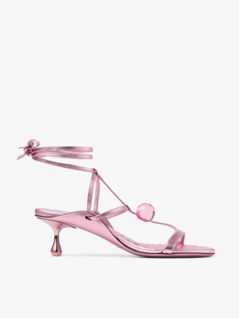 Zyra 50
Rose Vintage Metallic Leather Sandals