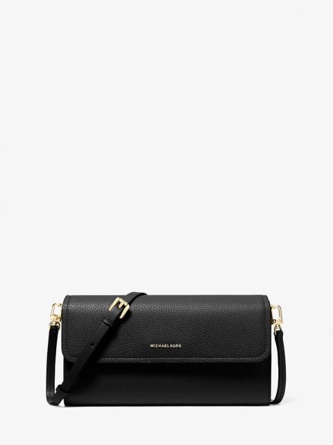 Jet Set Small Pebbled Leather Smartphone Crossbody Bag