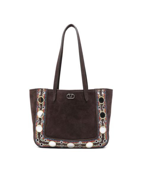 Nellcôte suede shoulder bag