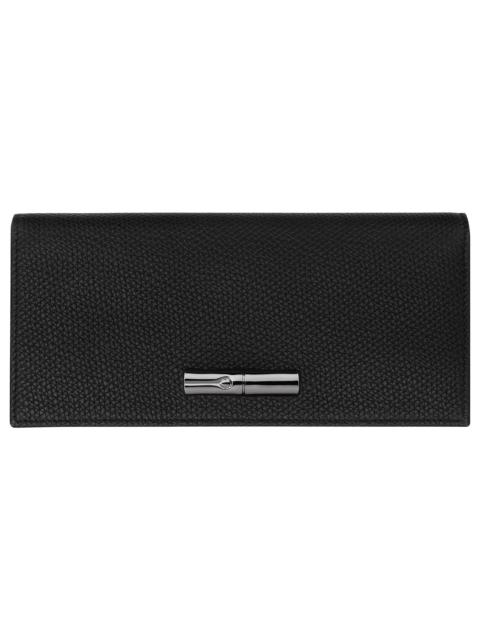 Le Roseau Long continental wallet Black - Leather