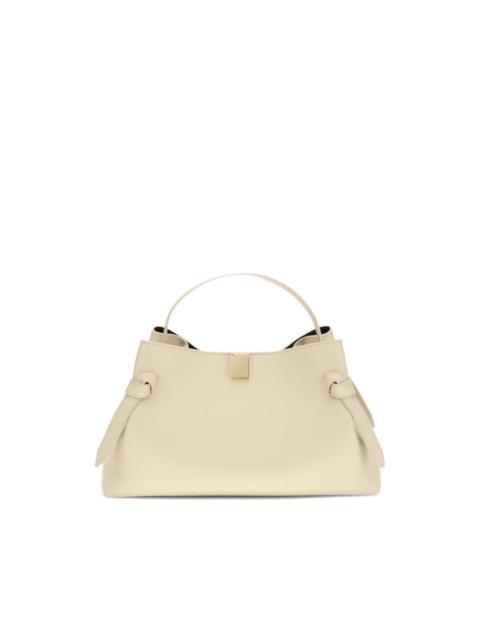 Gyoza pebble-leather tote bag