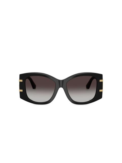 geometric-frame sunglasses