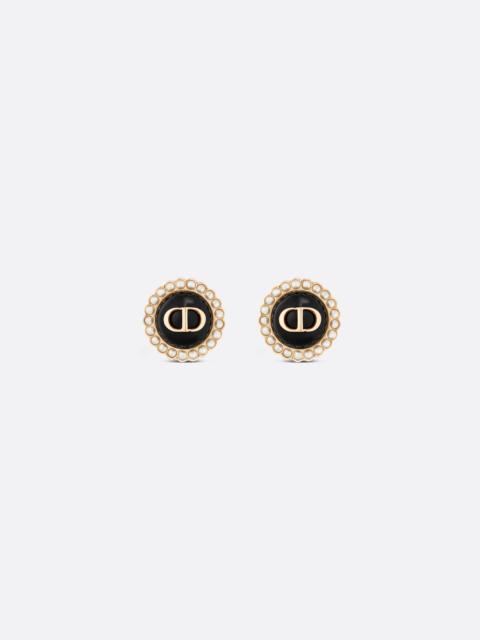 Petit CD Baroque Stud Earrings