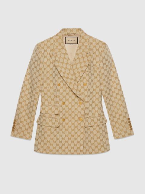 GG linen cotton jacquard jacket