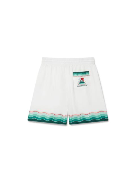 Montagne Ondulee Silk Shorts | Casablanca Paris