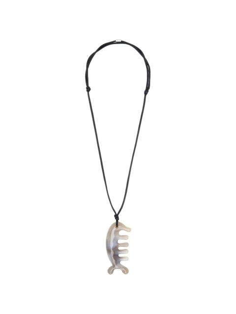 Agate Gua Sha Begula Necklace