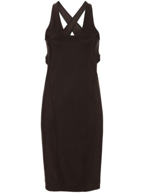 crossover-strap dress