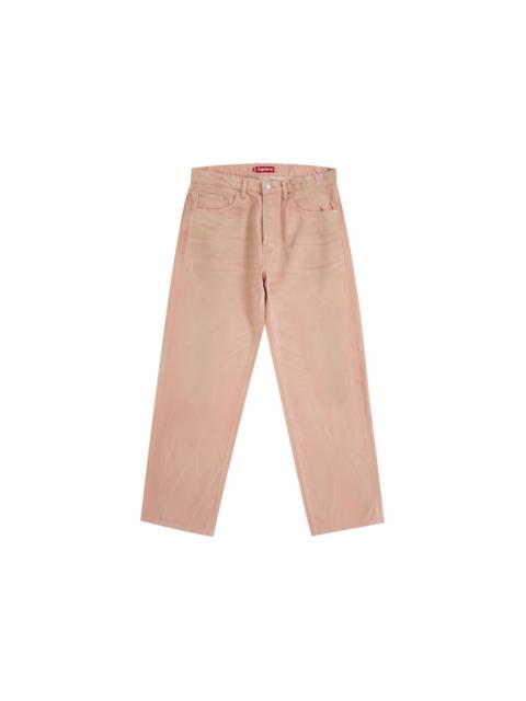 Supreme Distressed Loose Fit Selvedge Jean (FW25) Washed Pink