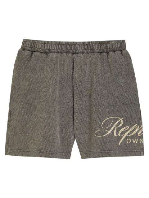 Represent Owners Club Script Cotton-mesh Shorts