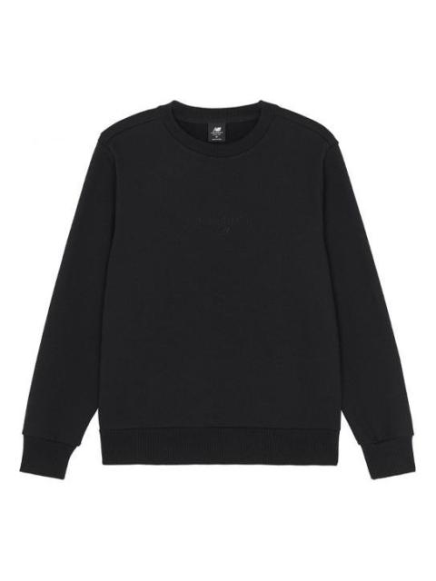 New Balance Solid Color Round Neck Sports Pullover Black AMT21555-BK