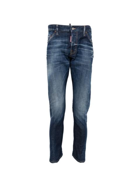 logo-patch belt-loop jeans