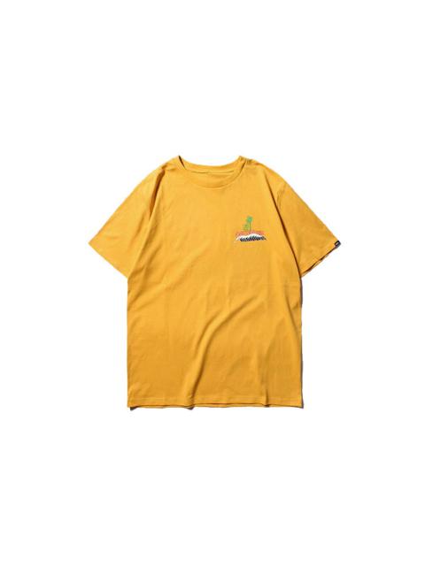 Men's Vans Asian Artist Crossover Series Printing Short Sleeve Yellow VN0A4RAY50X