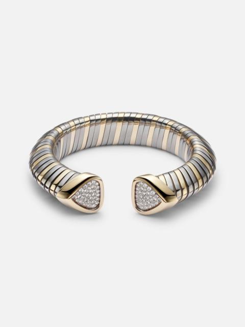 Trisola 18kt gold bracelet with diamonds