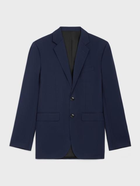 classic jacket in wool gabardine