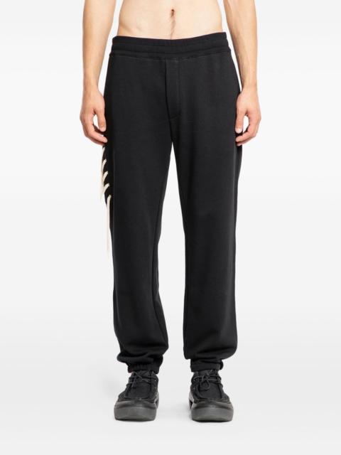 lace-insert track pants