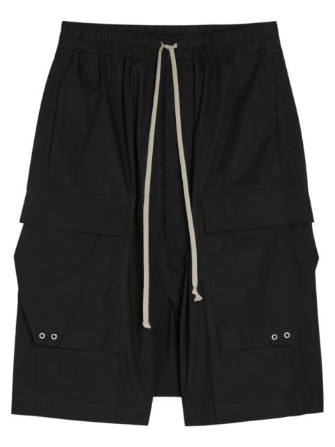 Rick Owens Cargo Pods Cotton-poplin Shorts