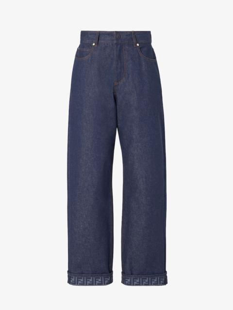 Long Jeans Navy blue denim pants