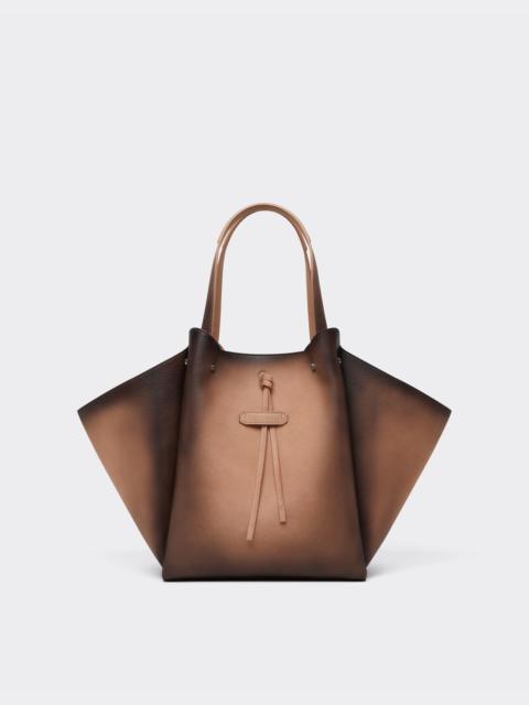 Délavé suede tote bag