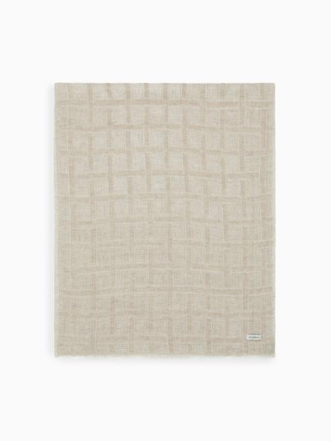 BRUSHED LINEN SCARF WITH LUREX