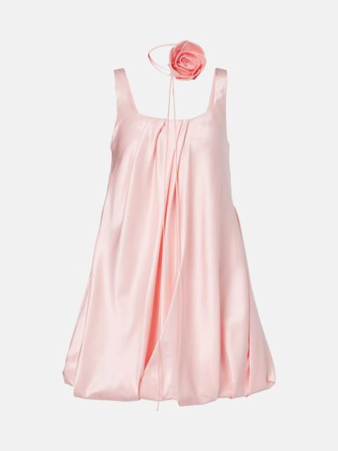 Suki cotton and silk satin minidress