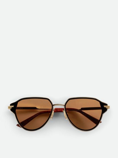 Glaze Metal Aviator Sunglasses