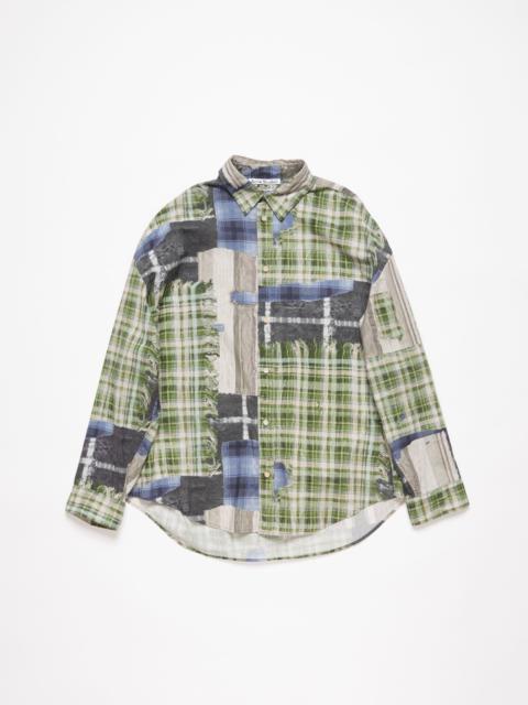 Print button-up shirt - Green multi