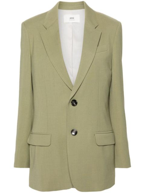 single-breasted textured blazer