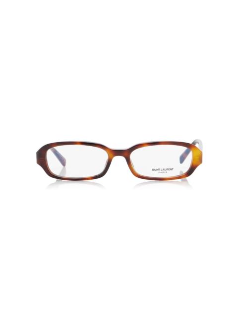 Erin Oval-Frame Acetate Glasses brown
