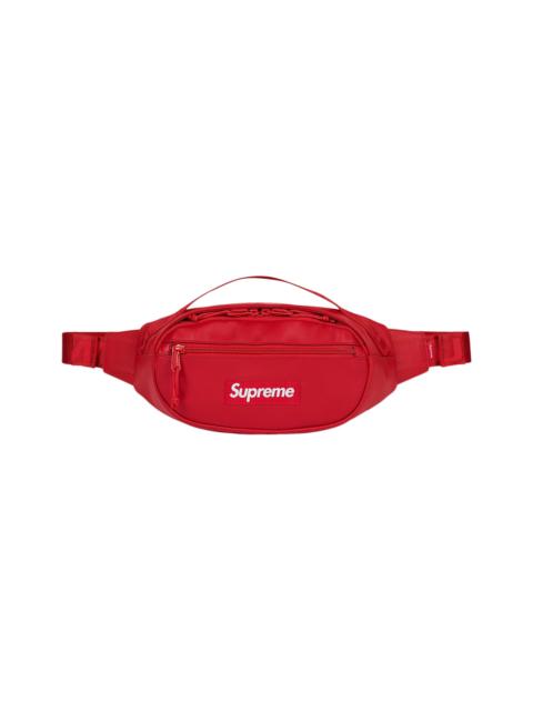 Supreme Leather Waist Bag 'Red'