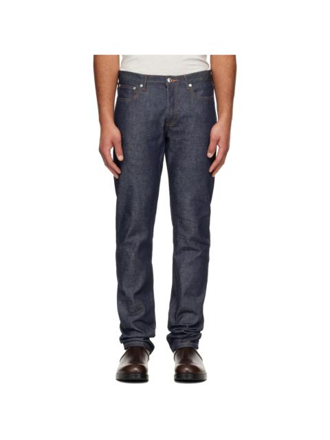 Navy Petit Standard Jeans