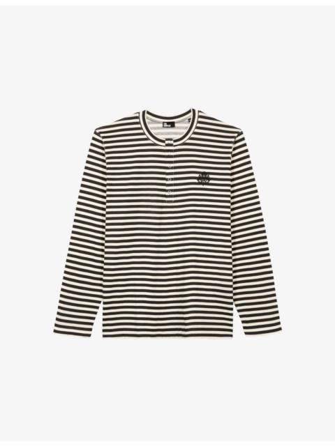 Striped Long-Sleeved Cotton-Jersey T-Shirt