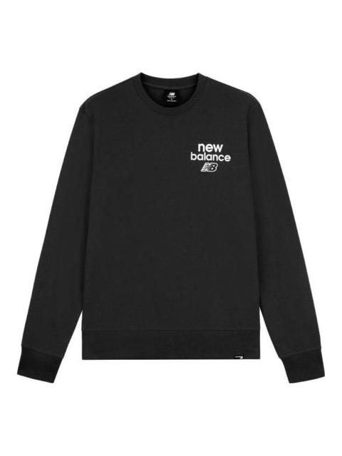 New Balance Logo Essentials Sweatshirt 'Black' MT33535-BK