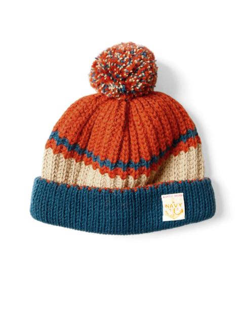 KAPITAL 3G Wool Cable Knit Cap 'ORANGE'