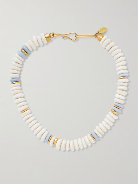 Laguna Gold-plated Beaded Necklace