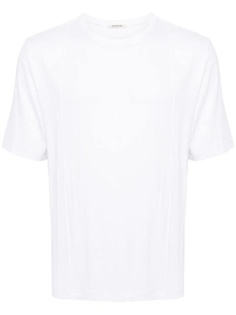 pleat-detail cotton T-shirt