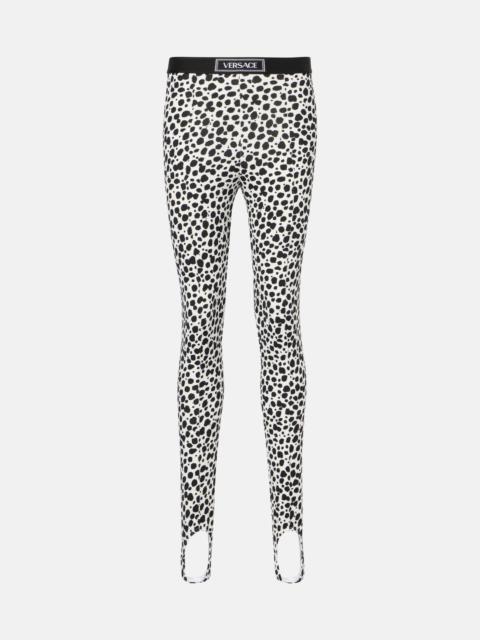 Leopard-print leggings