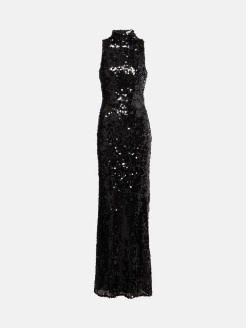 Cristalla embellished gown
