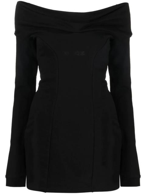 off-shoulder mini dress