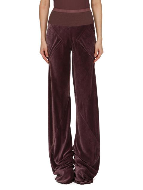 hammered-velvet trousers