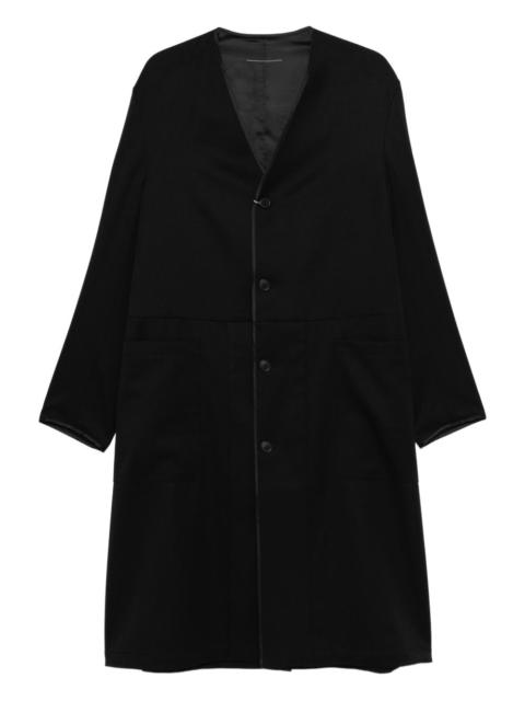 buttoned coat