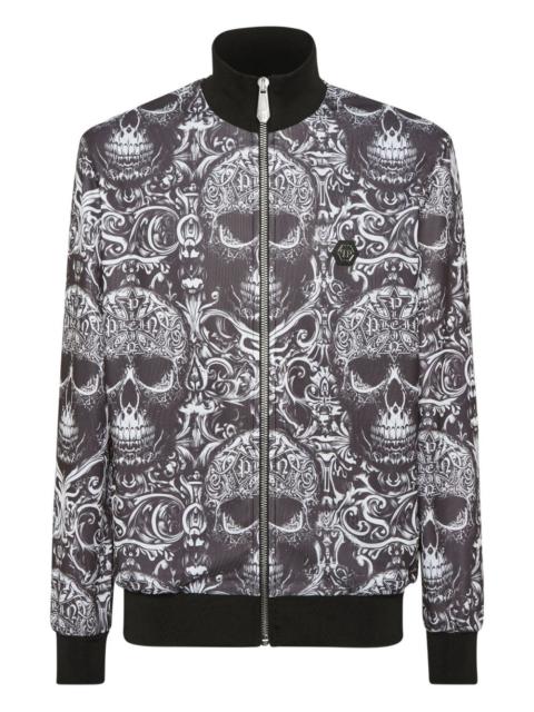 skull tattoo-print jacket