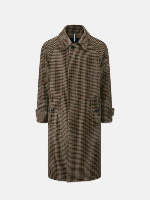 Men's Hynes Harris Tweed Coat Brown Houndstooth