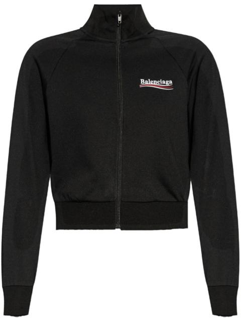 logo-embroidered sweatshirt