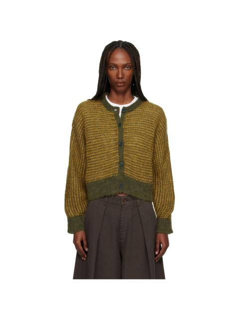 Yellow & Khaki Disorder Cardigan