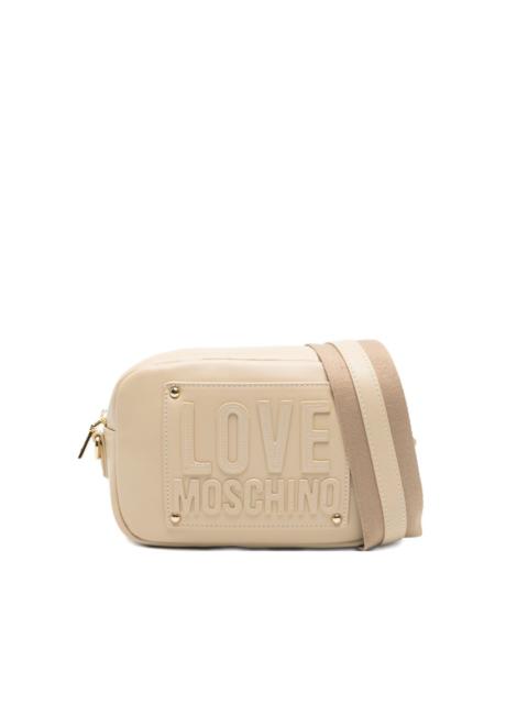 embossed-logo cross-body bag