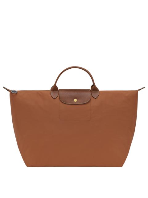 Le Pliage Original L Travel bag Cognac - Recycled canvas