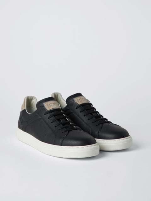 Grained calfskin sneakers